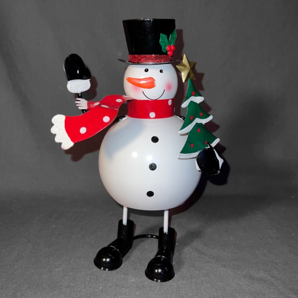 "Springy" Snowman Decoration